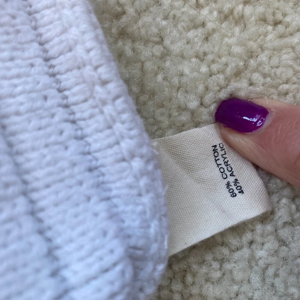 MARLED high quality, not see-through, white knit cami, XS - Picture 9 of 10
